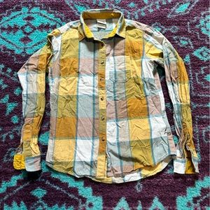 The North Face plaid button down, S